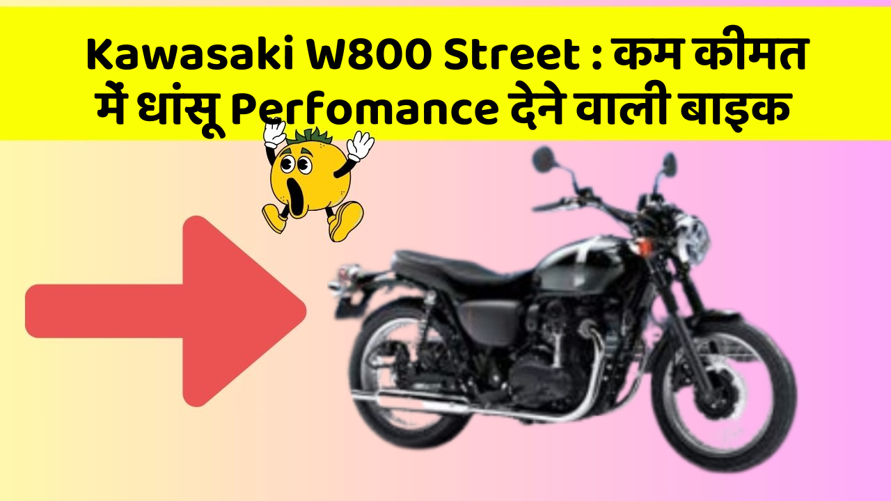 Kawasaki W800 Street : कम कीमत में धांसू Perfomance देने वाली बाइक