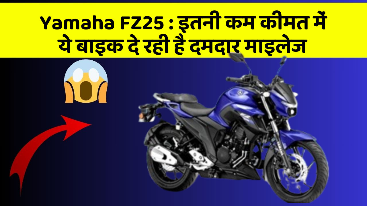 Yamaha FZ25: इतनी कम कीमत में ये बाइक दे रही है दमदार माइलेज